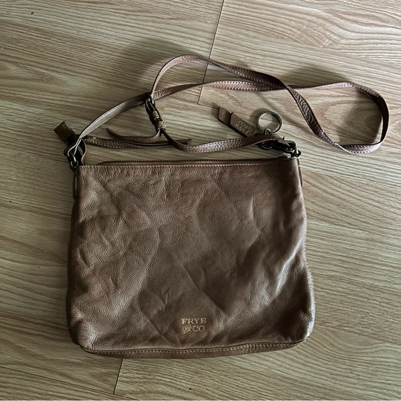 Frye and Co Brown Leather Crossbody Bag - Picture 1 of 11